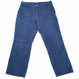 Duluth Trading Co. Men's Pants - Classic/Relaxed Fit - Heavy Wash Blue W36